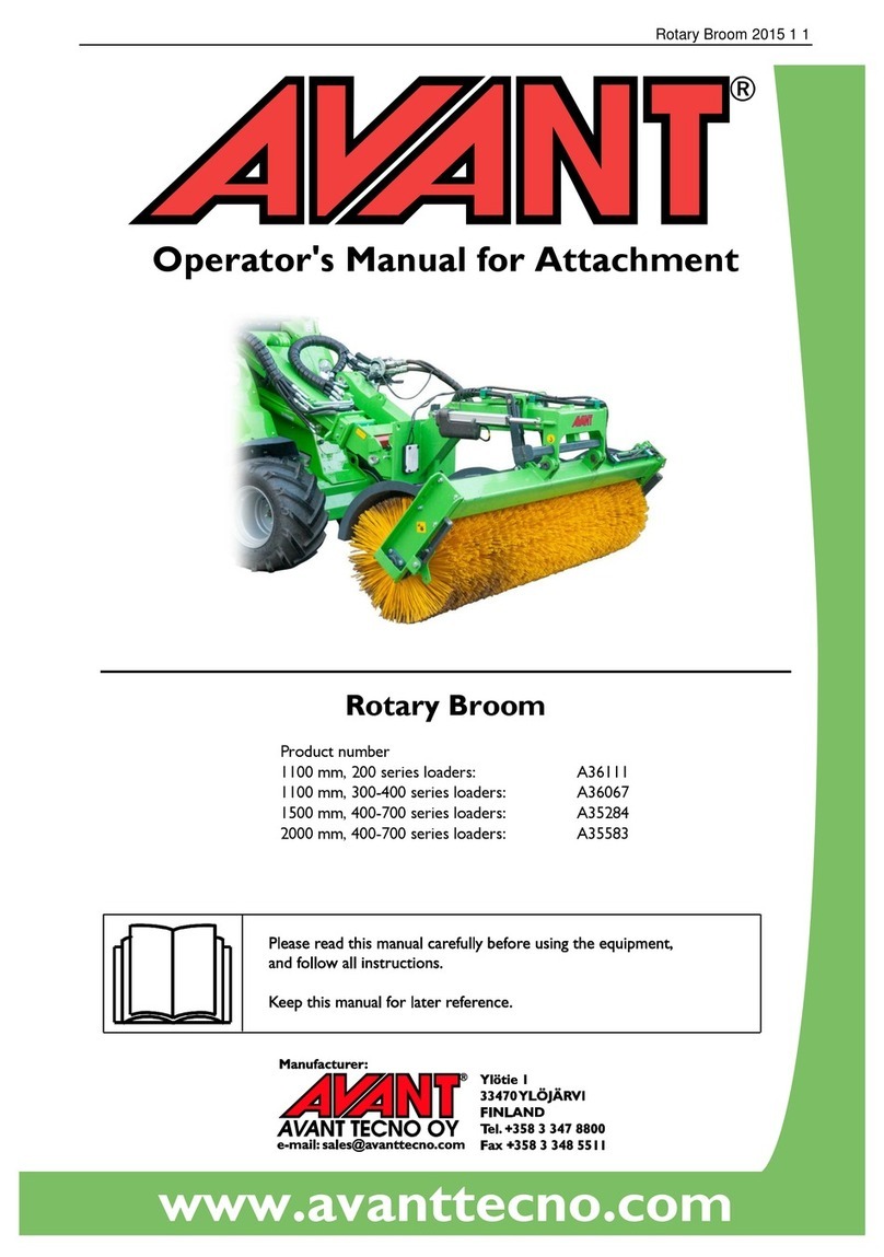 Avantco A36111 Operator's manual for Attachment