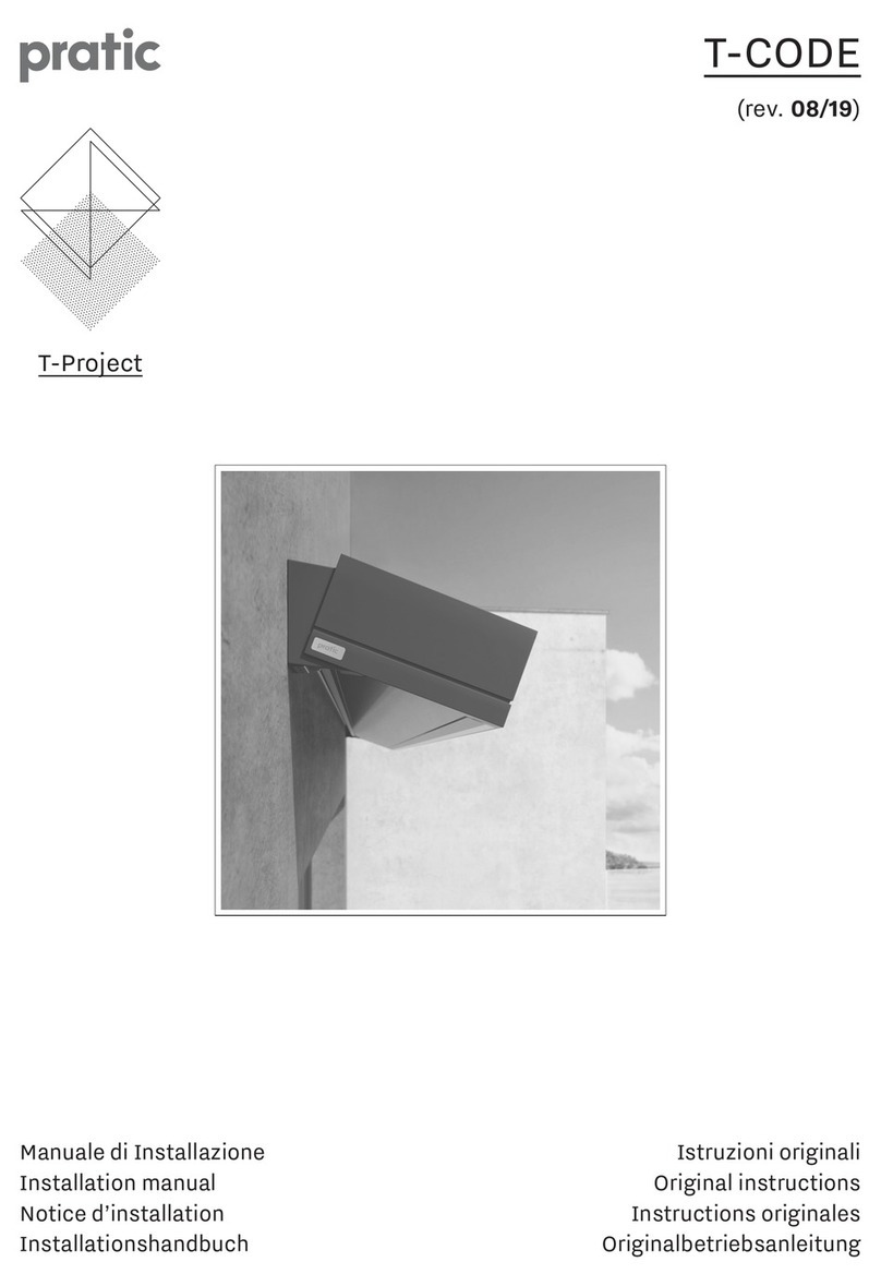 pratic T-Project T-Code Original instructions