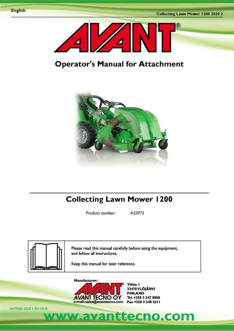 Avantco Collecting Lawn Mower 1200 User manual