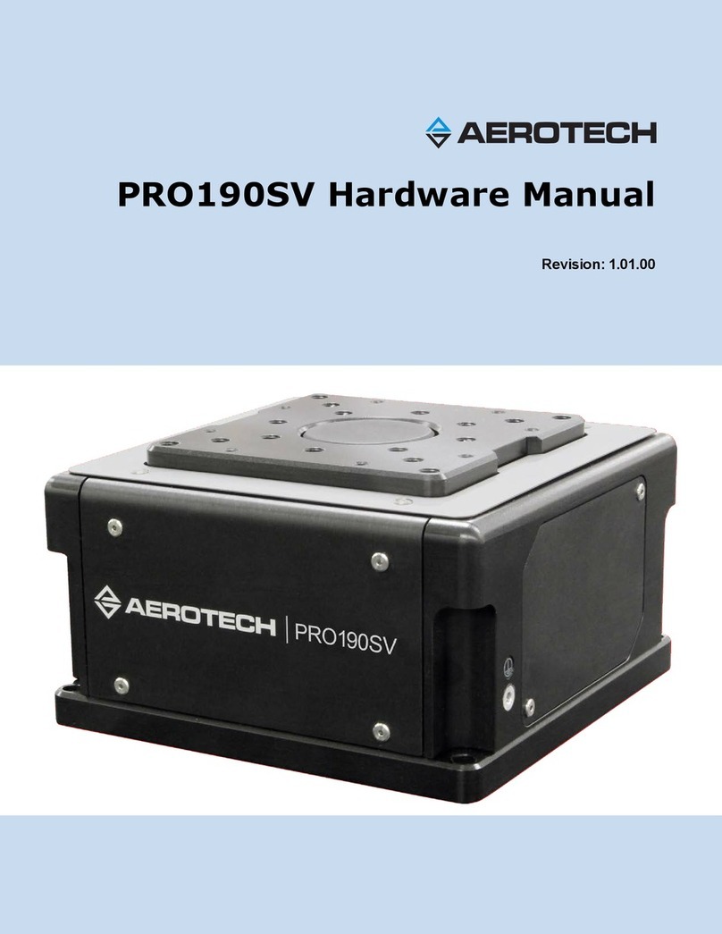 Aerotech PRO190SV Series Hardware manual Aerotech PRO190SV Series Hardware manual