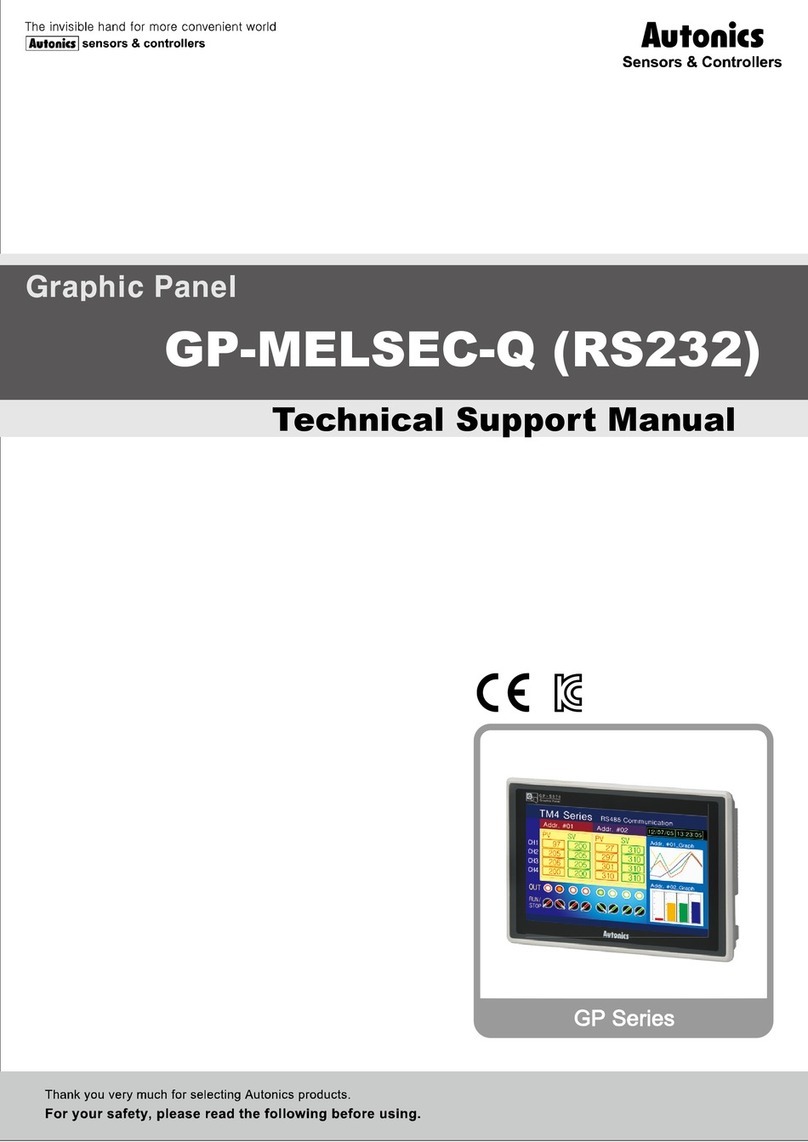Autonics GP-MELSEC-Q Installation instructions