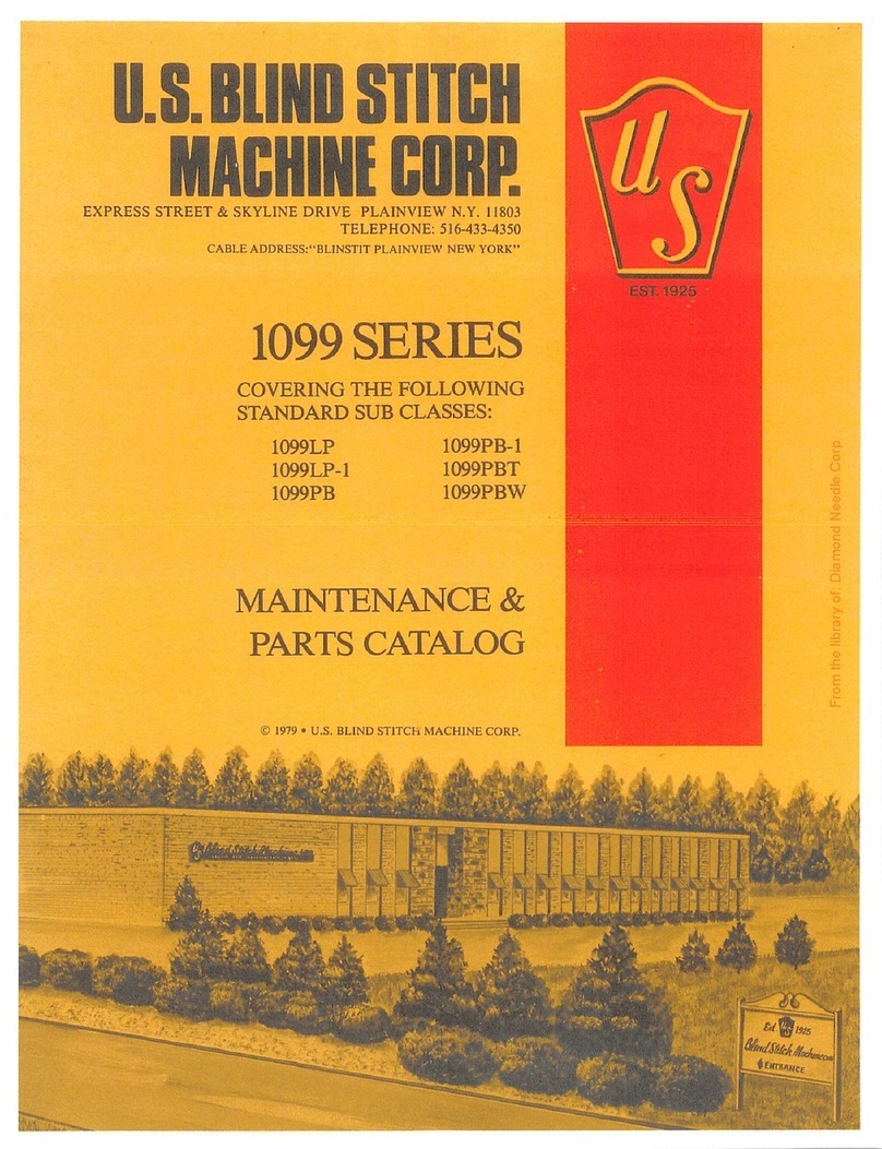 U.S. BLIND STITCH 1099 Series Instruction Manual