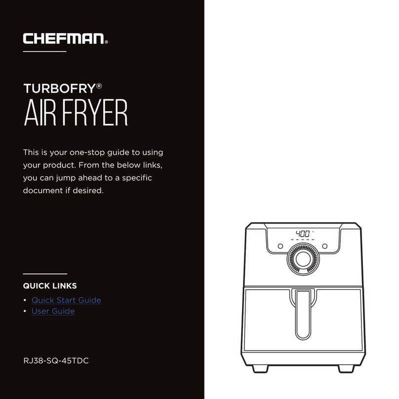 Chefman TURBOFRY RJ38-SQ-45TDC User manual