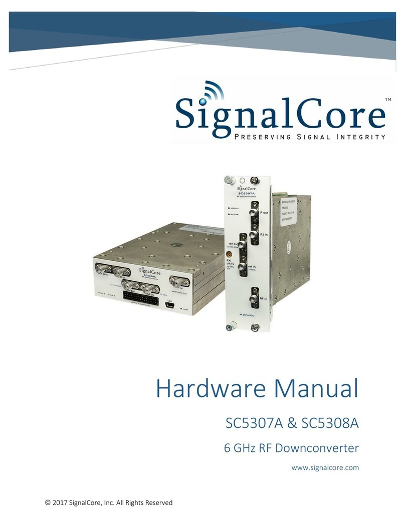 SIGNALCORE SC5307A User manual