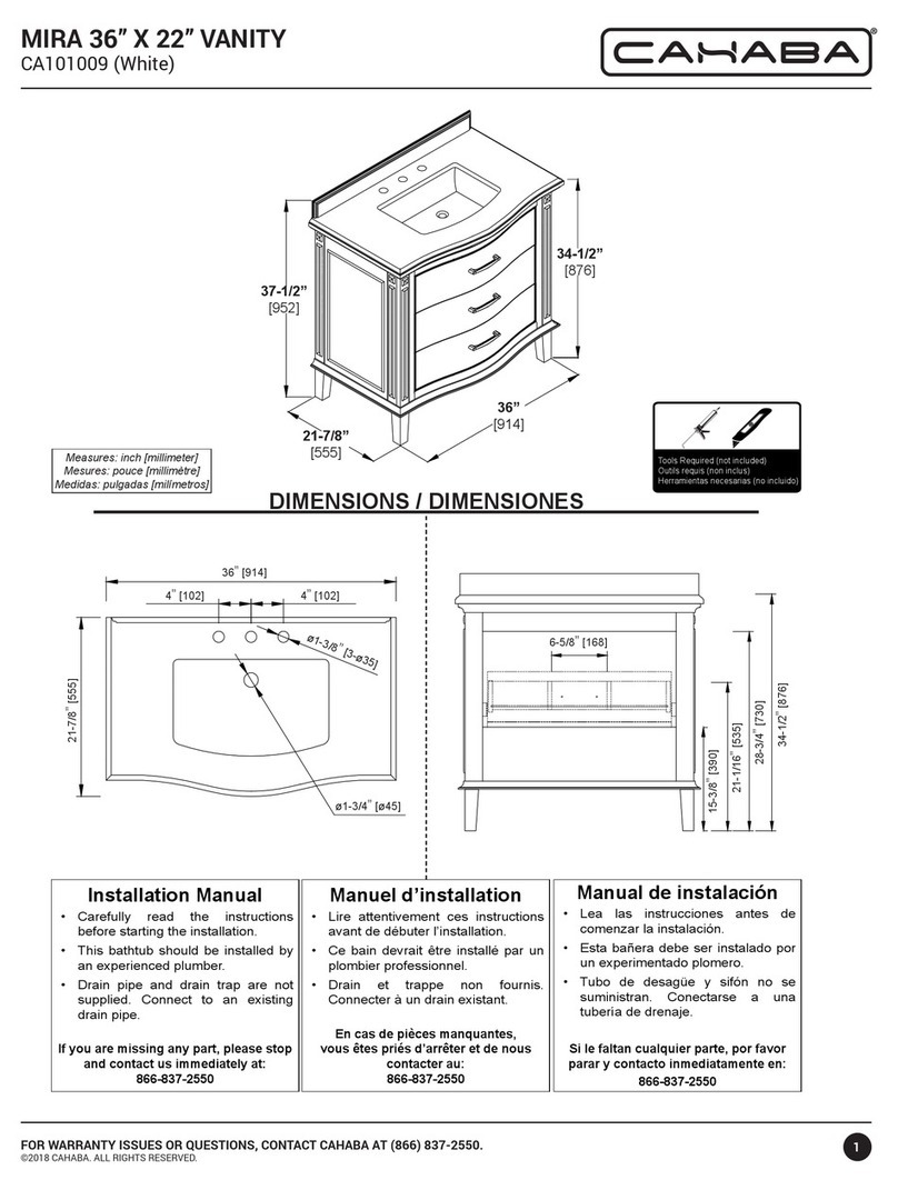 CAHABA MIRA CA101009 manual