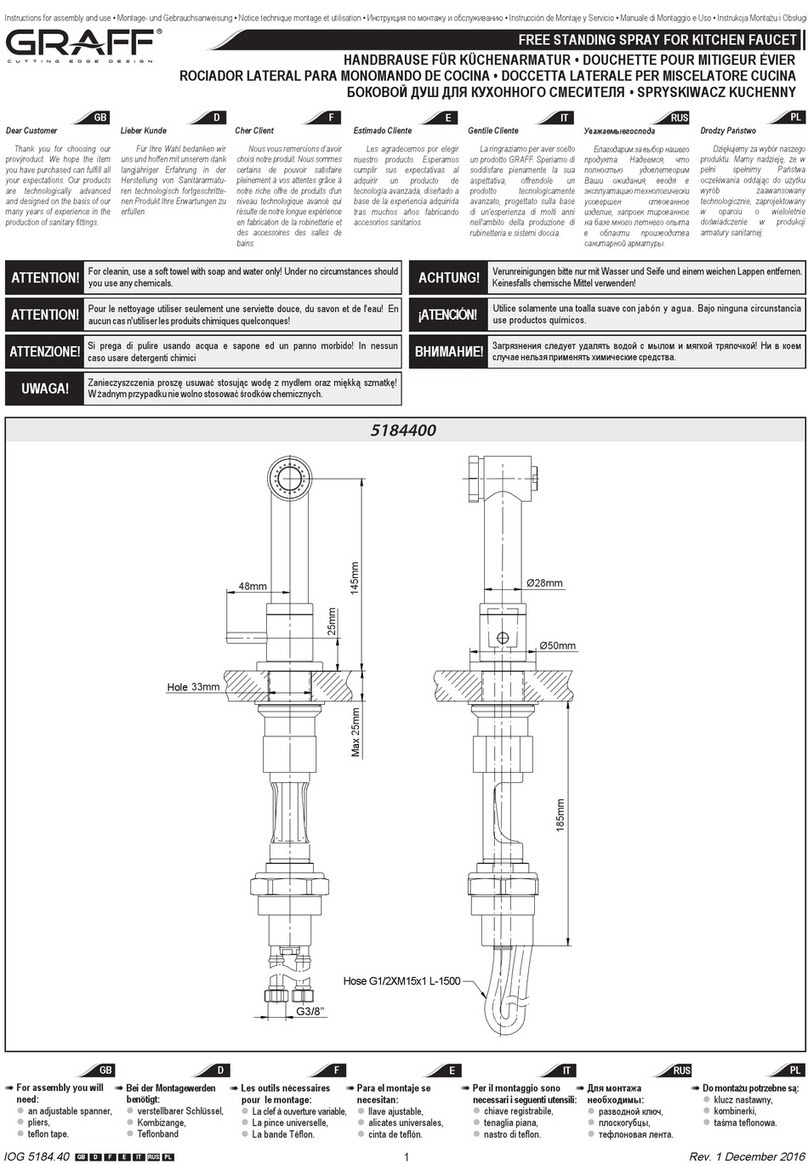 Graff 5184400 Operator's manual
