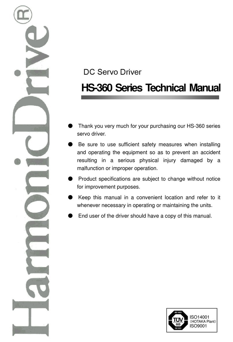 Harmonic Drive HS-360 Series manual