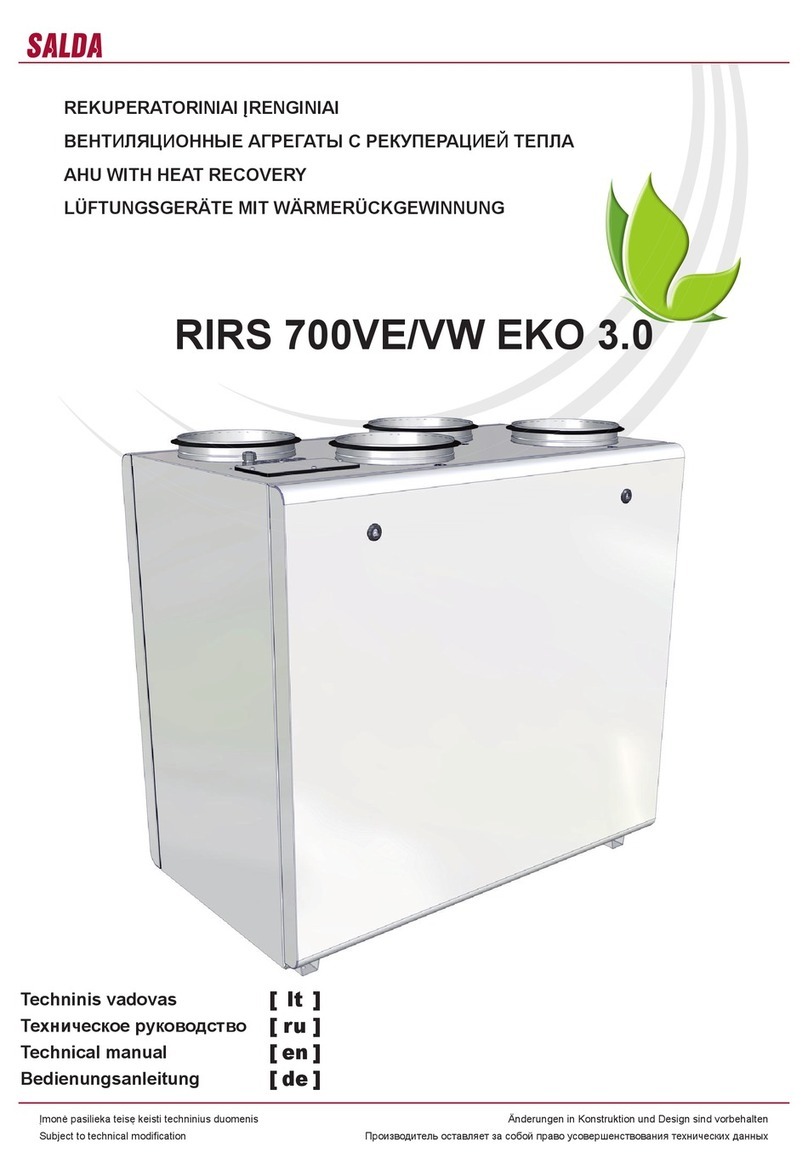 Salda RIRS 700VE EKO 3.0 User manual
