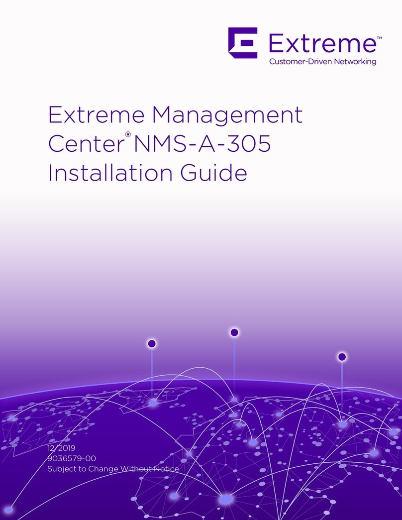 Extreme Networks Extreme Management Center NMS-A-305 User manual Extreme Networks Extreme Management Center NMS-A-305 User manual