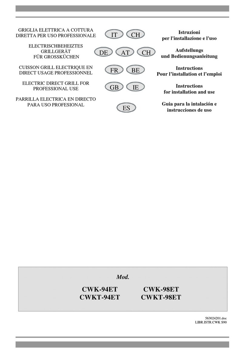 Lotus cooker CWK-94ET Instructions for installation and use Lotus cooker CWK-94ET Instructions for installation and use