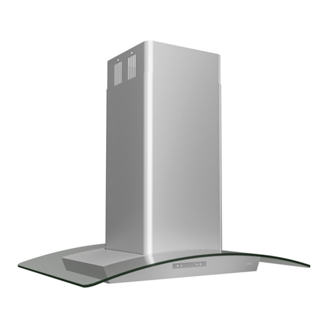 Zephyr Milano Island ZML-M90CG Installation guide