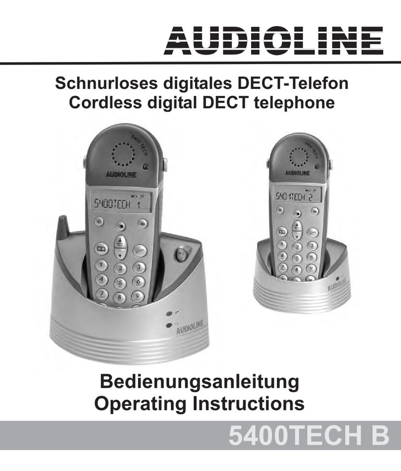 AUDIOLINE 5400TECH ALARM B User manual
