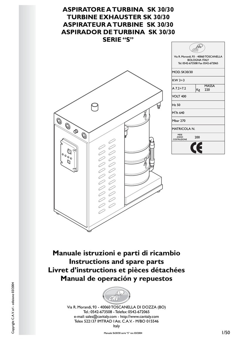 CAV S Series Instructions and Spare Parts