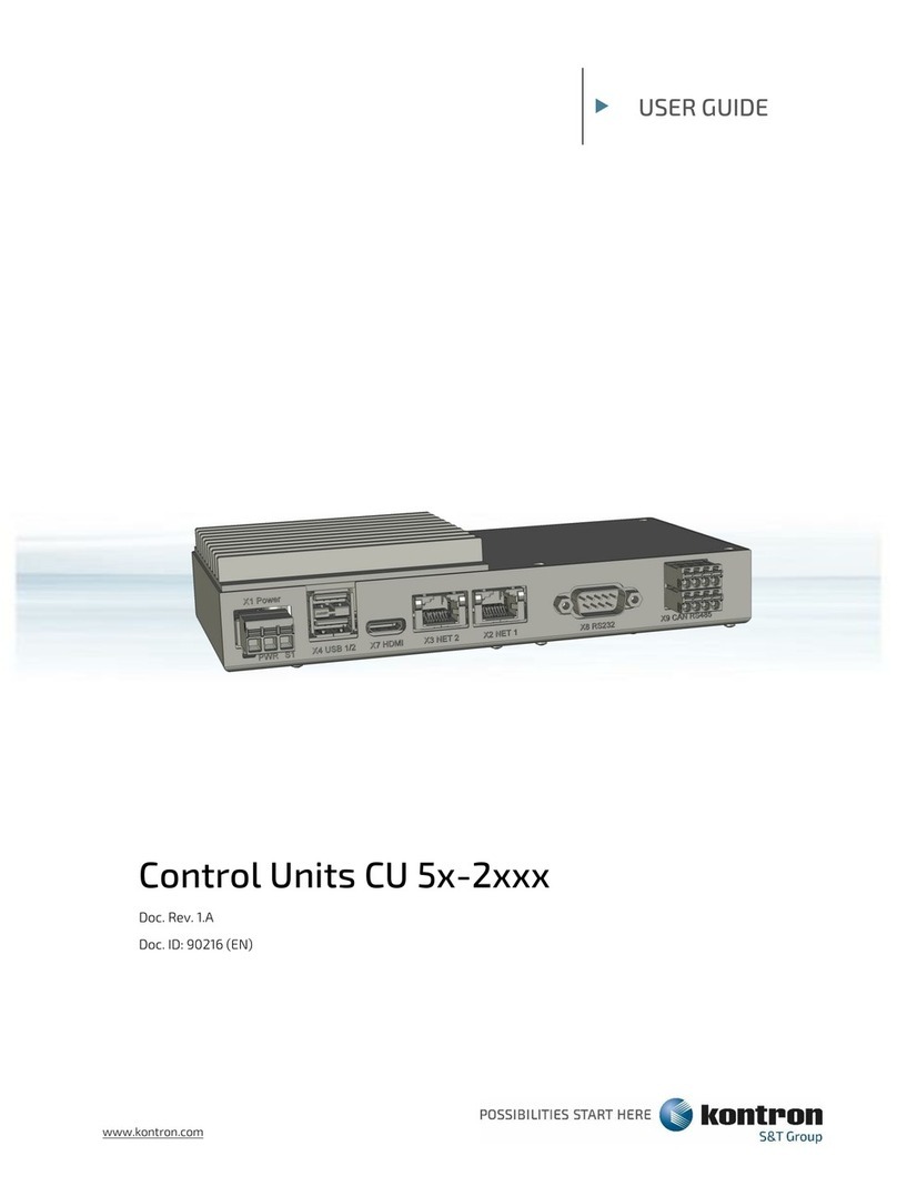 Kontron CU 5 -2 Series User manual
