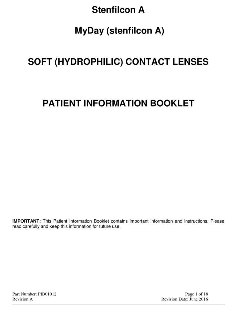 CooperVision Stenfilcon A PATIENT INFORMATION BOOKLET