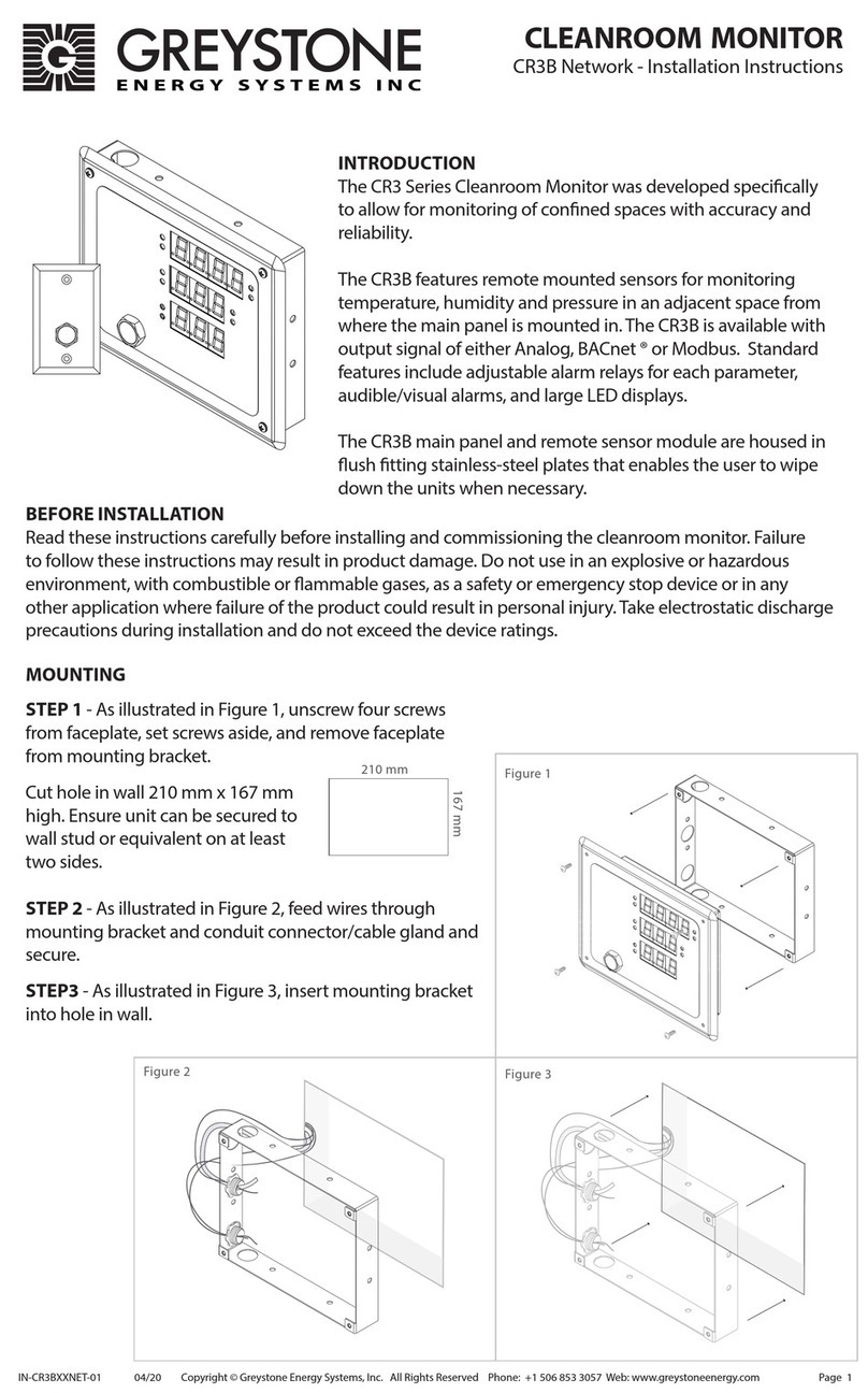 Greystone Energy Systems CR3 Series installation instructions