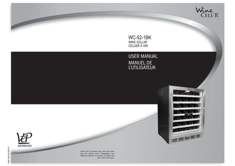 Wine cellr WC-52-1BK User manual