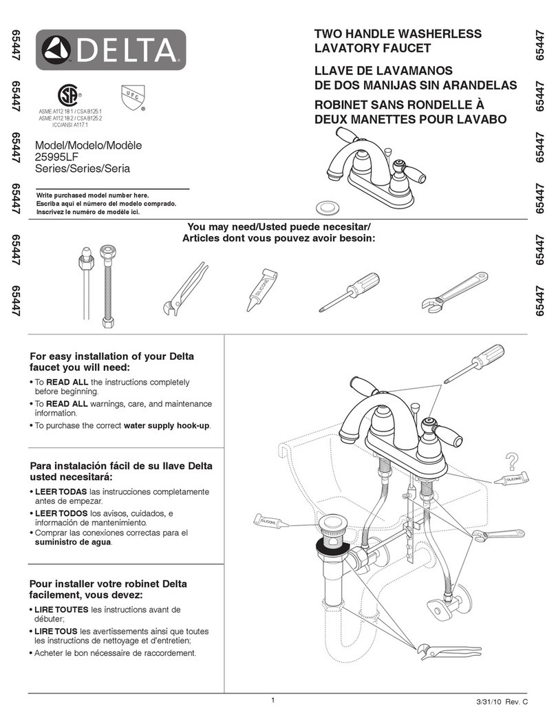 Delta 25995LF User manual