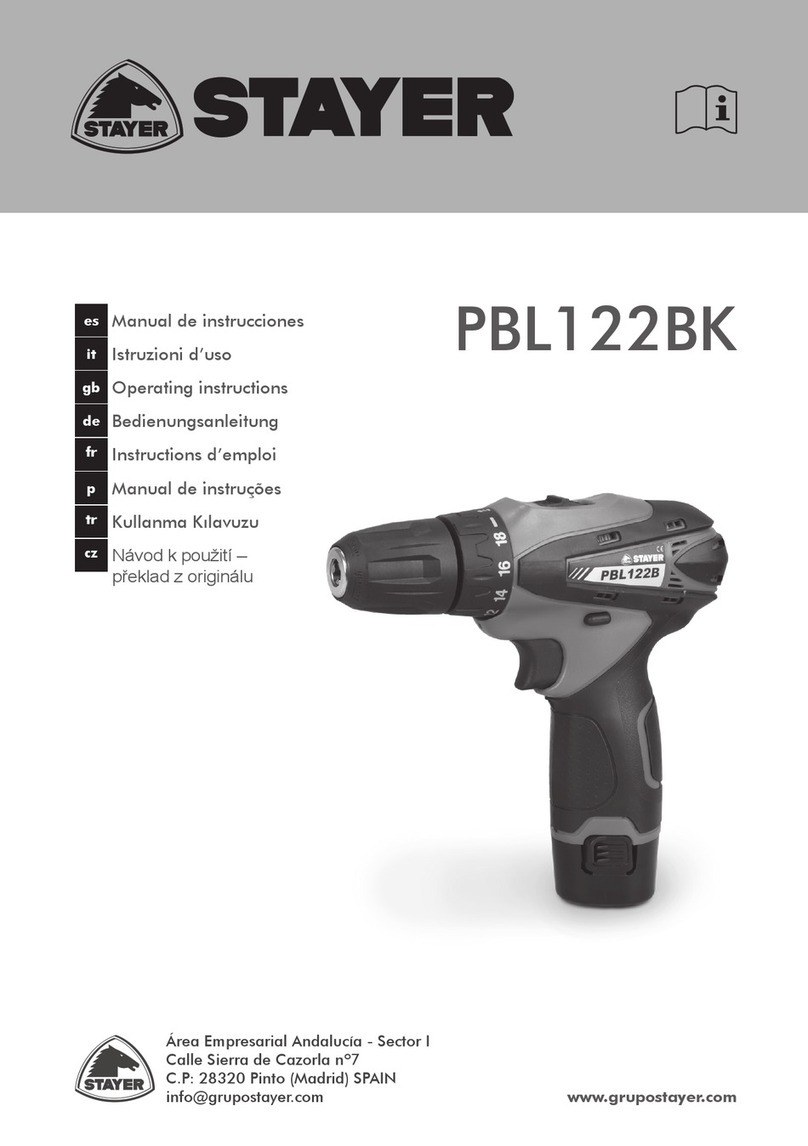 stayer PBL122BK operating instructions