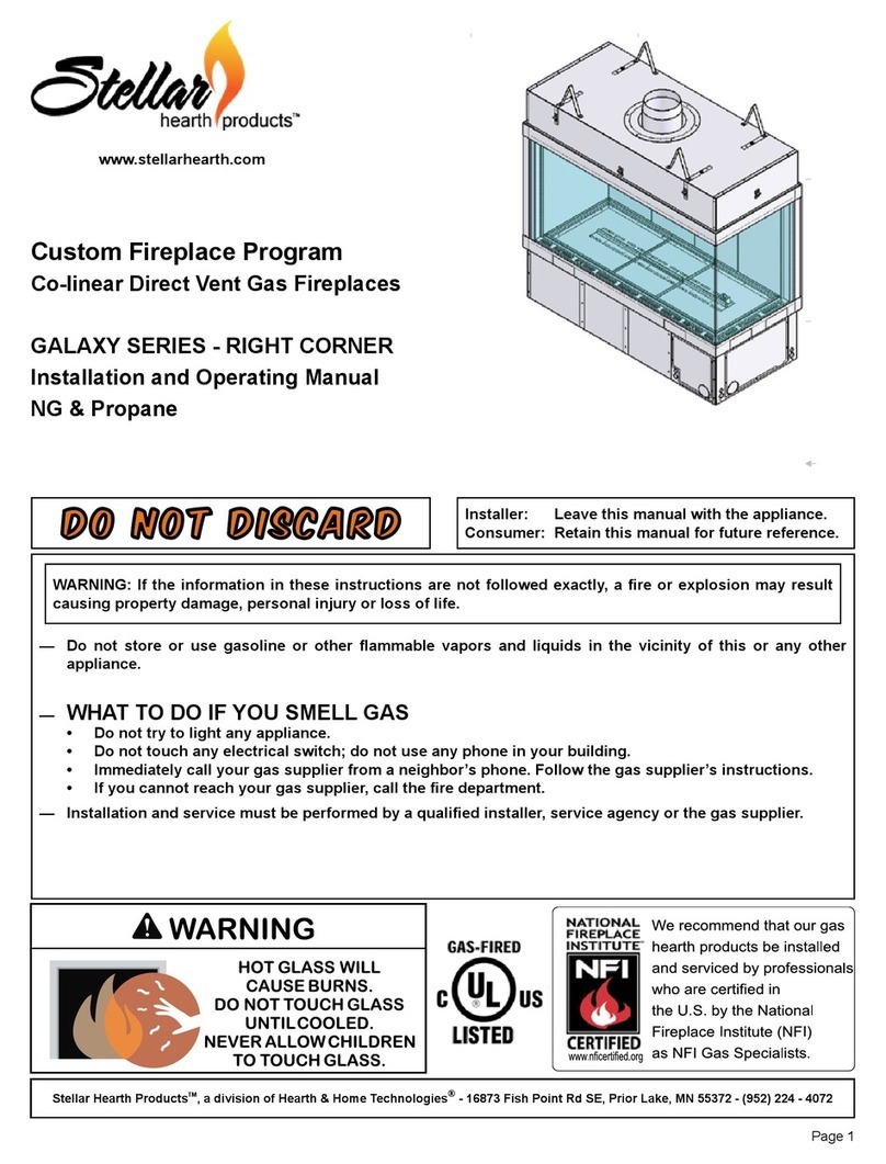 Stellar Hearth Products GALAXY Series User manual