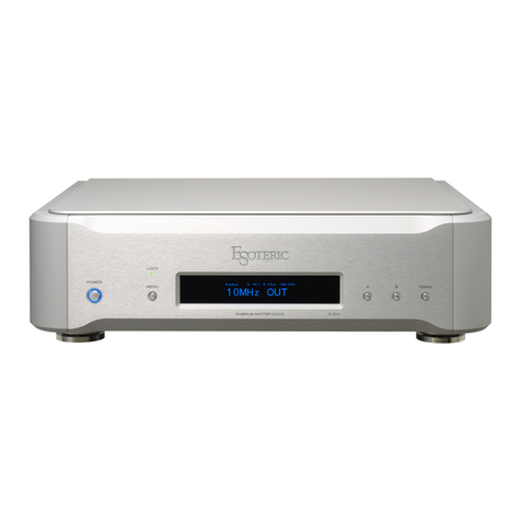 Esoteric G-01X User manual