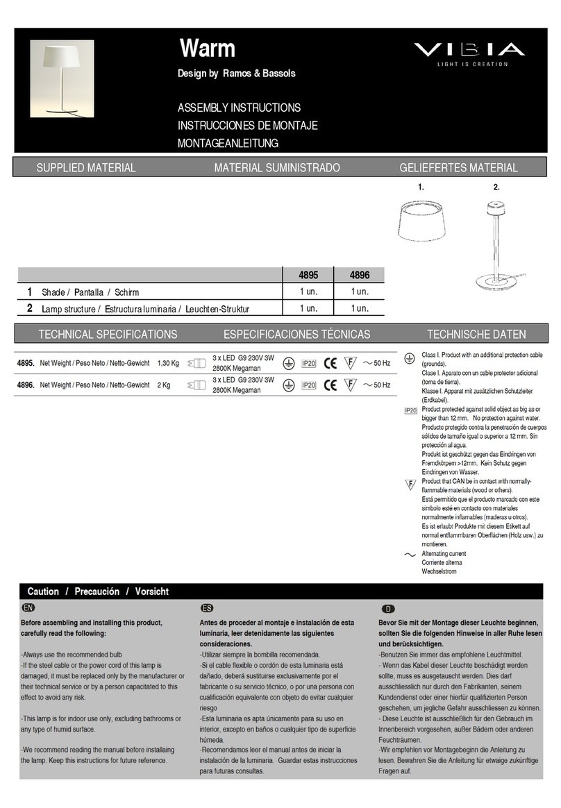 VIBIA Warm 4895 User manual