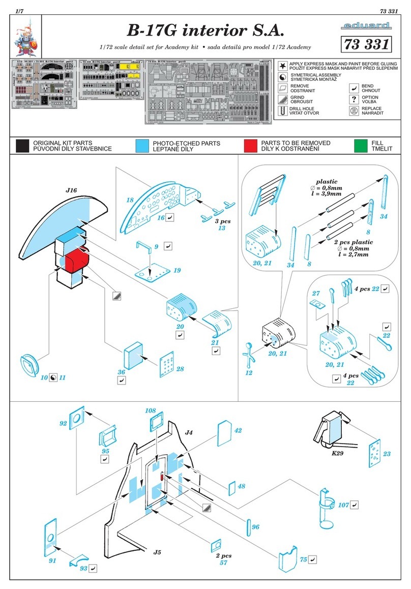 Eduard B-17G interior S.A. quick start guide