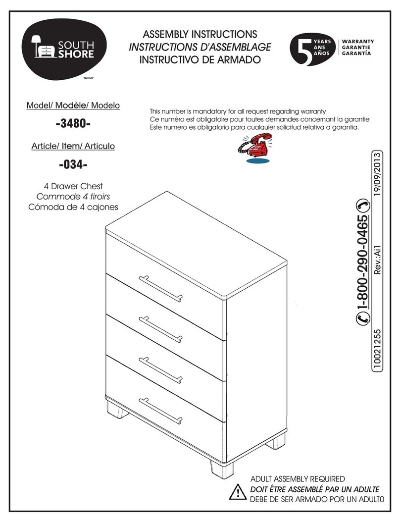 SouthShore 3480 Assembly instructions