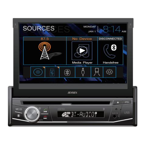 Jensen CDR7011 Installation & owner's manual