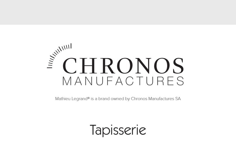 Chronos Manufactures Mathieu Legrand Tapisserie MLG-1105-A Instruction manual / International Guarantee