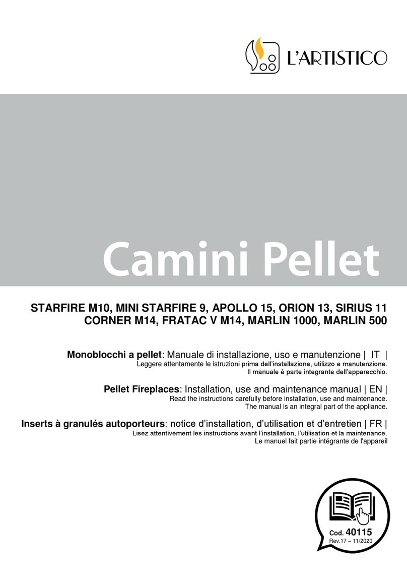 L'Artistico STARFIRE M10 Installation, use and maintenance manual