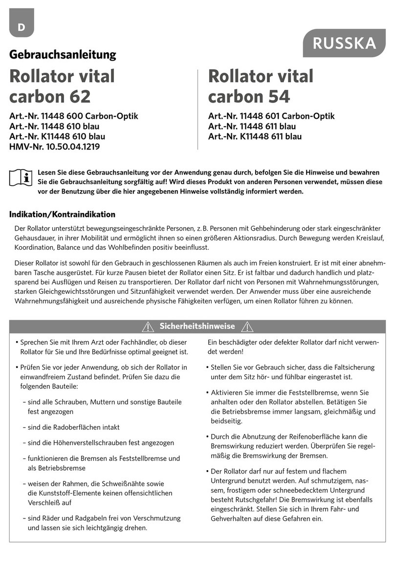 Russka vital carbon 62 User manual