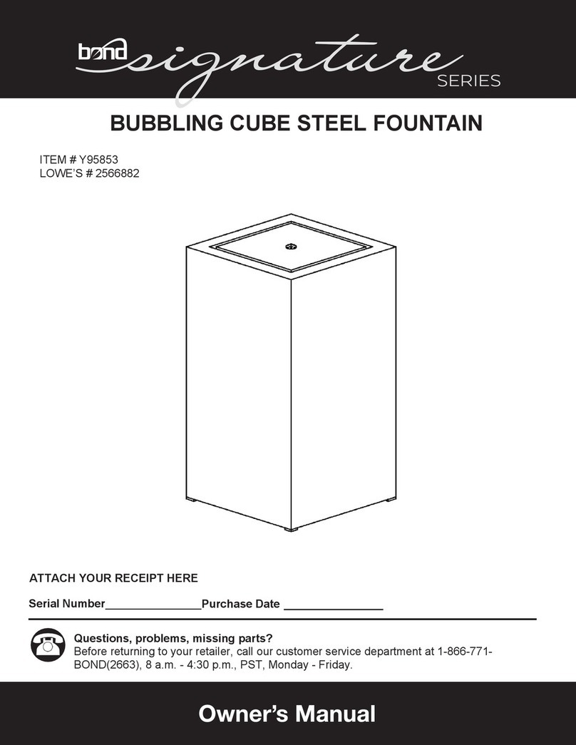 Bond Signature Series owner's manual