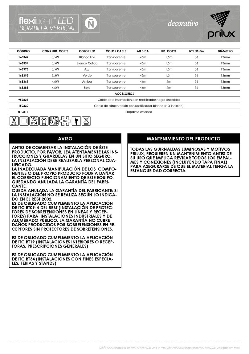 Prilux flexiLIGHTLED decorativo User manual