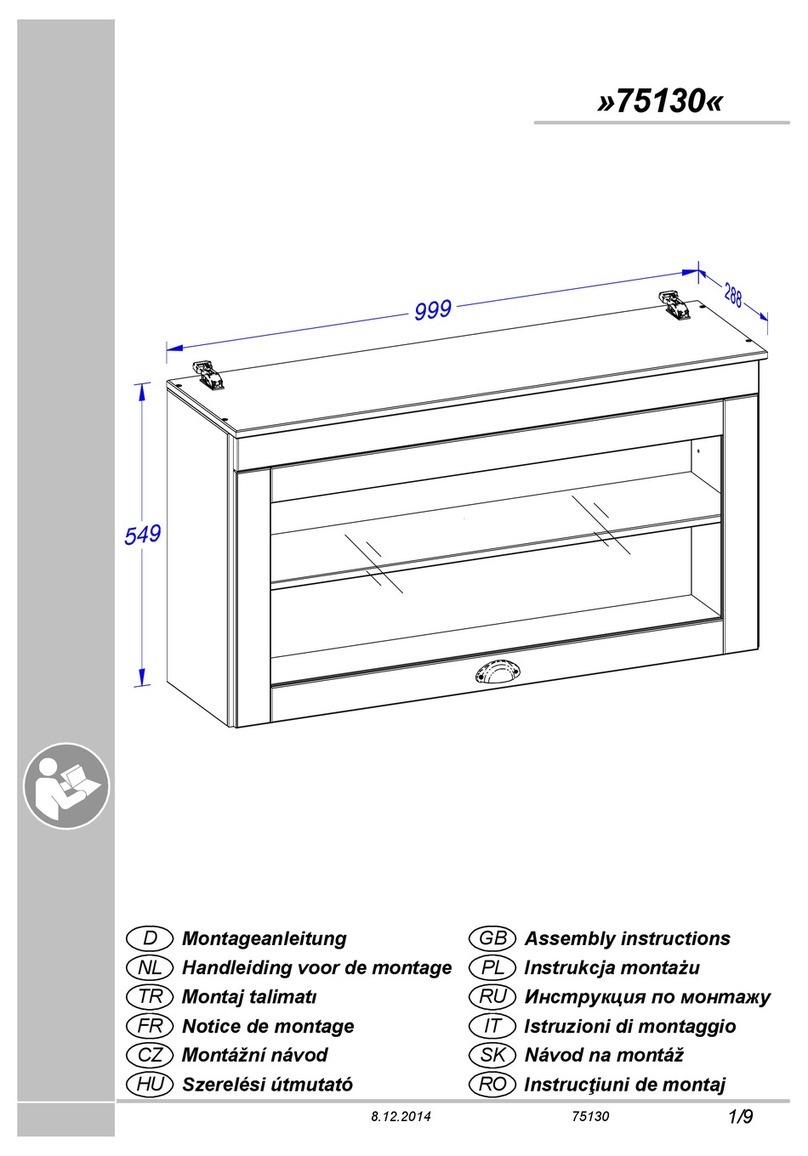 Home affaire Oslo 75130 Assembly instructions Home affaire Oslo 75130 Assembly instructions