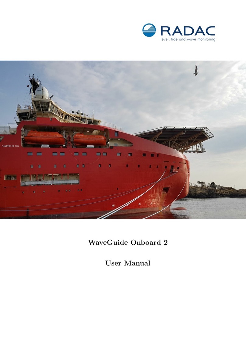 RADAC WaveGuide 5 Onboard 2 user manual