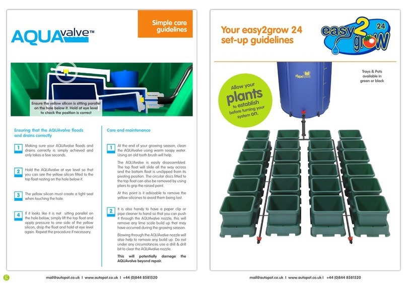 AQUAvalve easy2grow 24 Instruction Manual