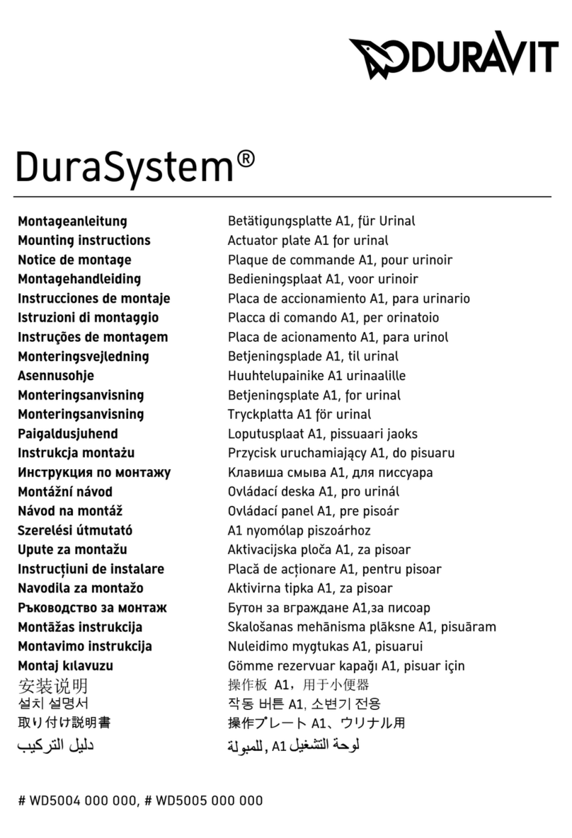 DURAVIT DuraSystem WD5004 000 000 Mounting instructions