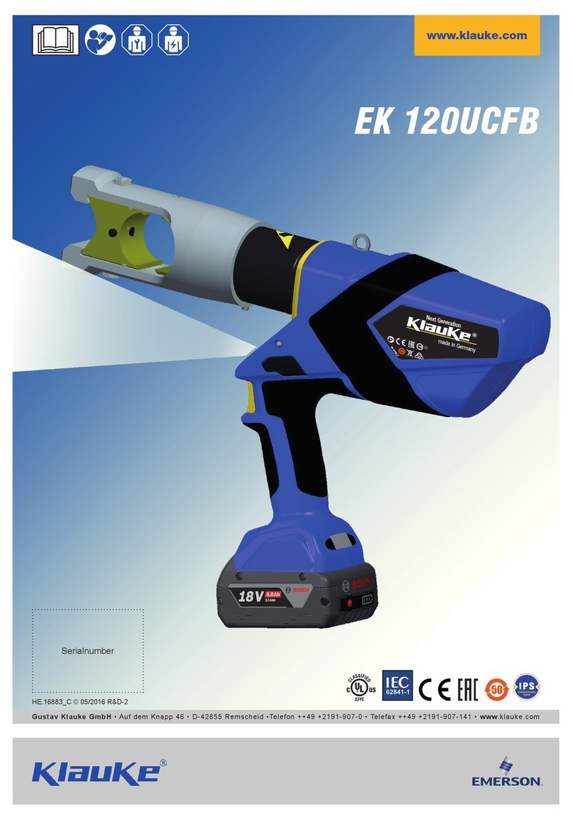 Emerson Klauke EK 120UCFB manual