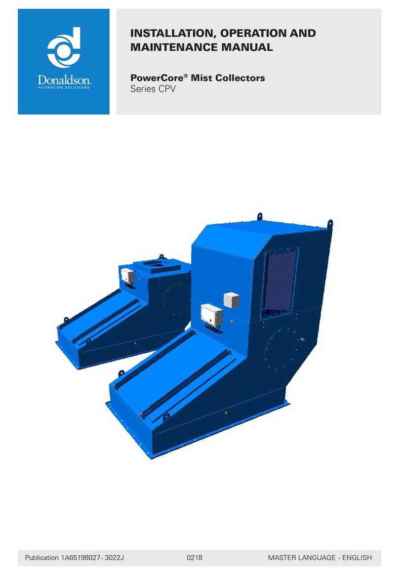 Donaldson PowerCore CPV Series Installation, operation and maintenance manual