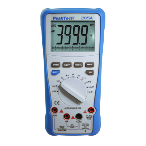 PeakTech 2015 A User manual