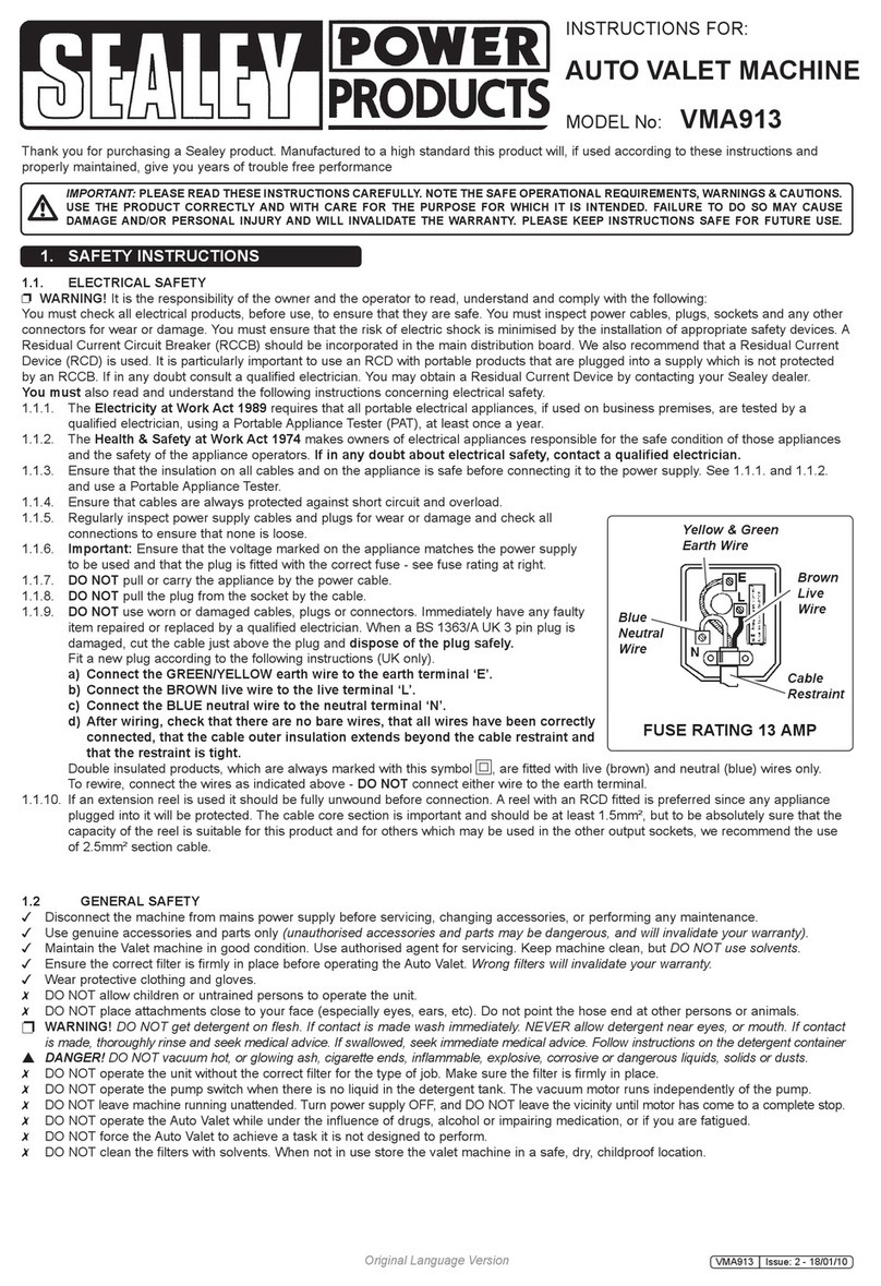 Sealey VMA913 instructions