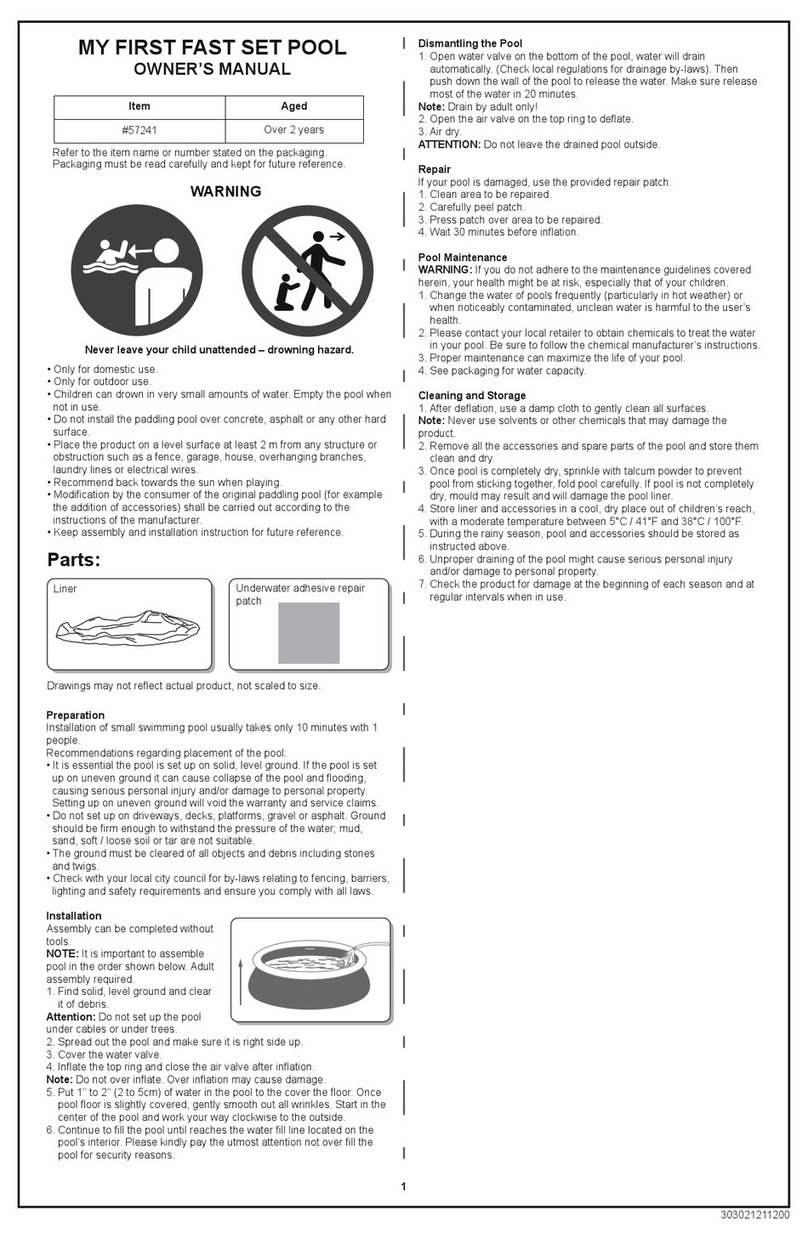 Bestway My First Fast Set Pool 57241 User manual
