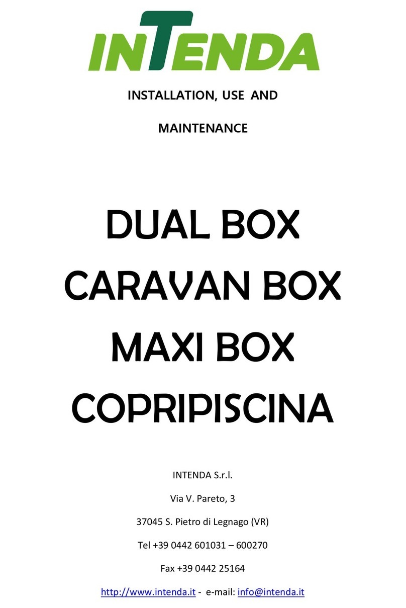 Intenda DUAL BOX Installation, use and maintenance handbook