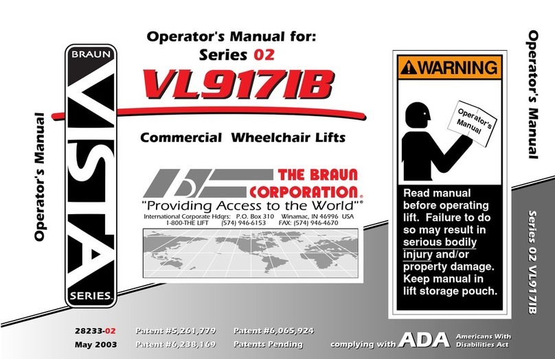 Braun Corporation VISTA 02 Series Operator's manual Braun Corporation VISTA 02 Series Operator's manual