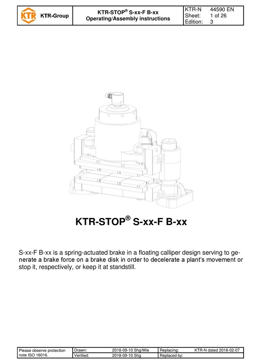 KTR-Group KTR-STOP S F B Series Operating & assembly instructions