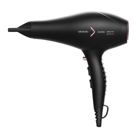 cecotec Bamba IoniCare 5350 PowerShine Fire User manual