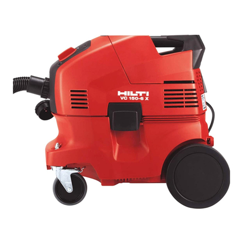 Hilti VC 150-6 X User manual Hilti VC 150-6 X User manual