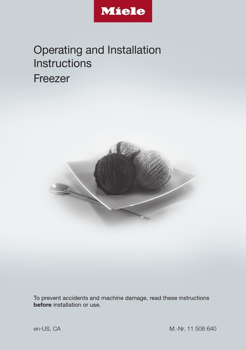 Miele F 2414 SF Operating and installation instructions