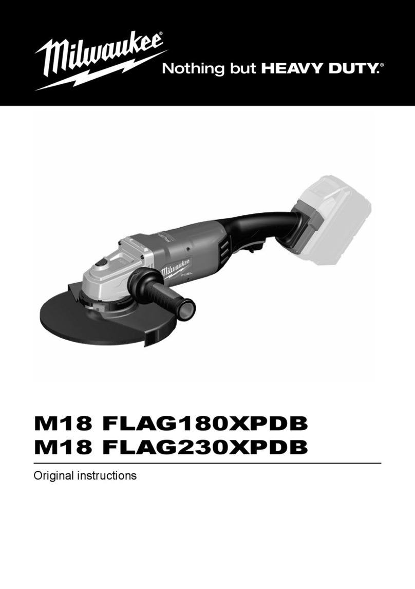 Milwaukee M18 FLAG180XPDB Original instructions